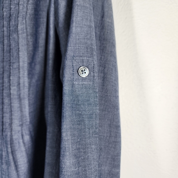 J. JILL BUTTON FRONT V-NECK TOP - Picture 6 of 8